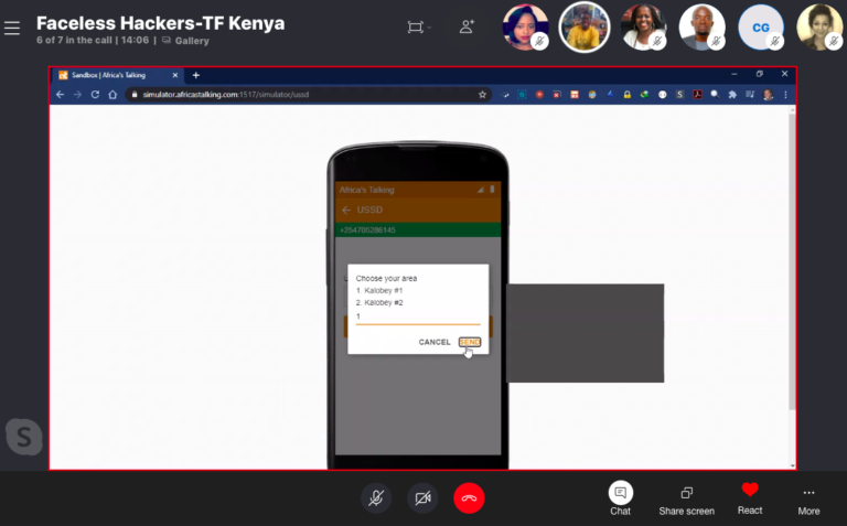Faceless Hackers – Demo Kakuma refugee health